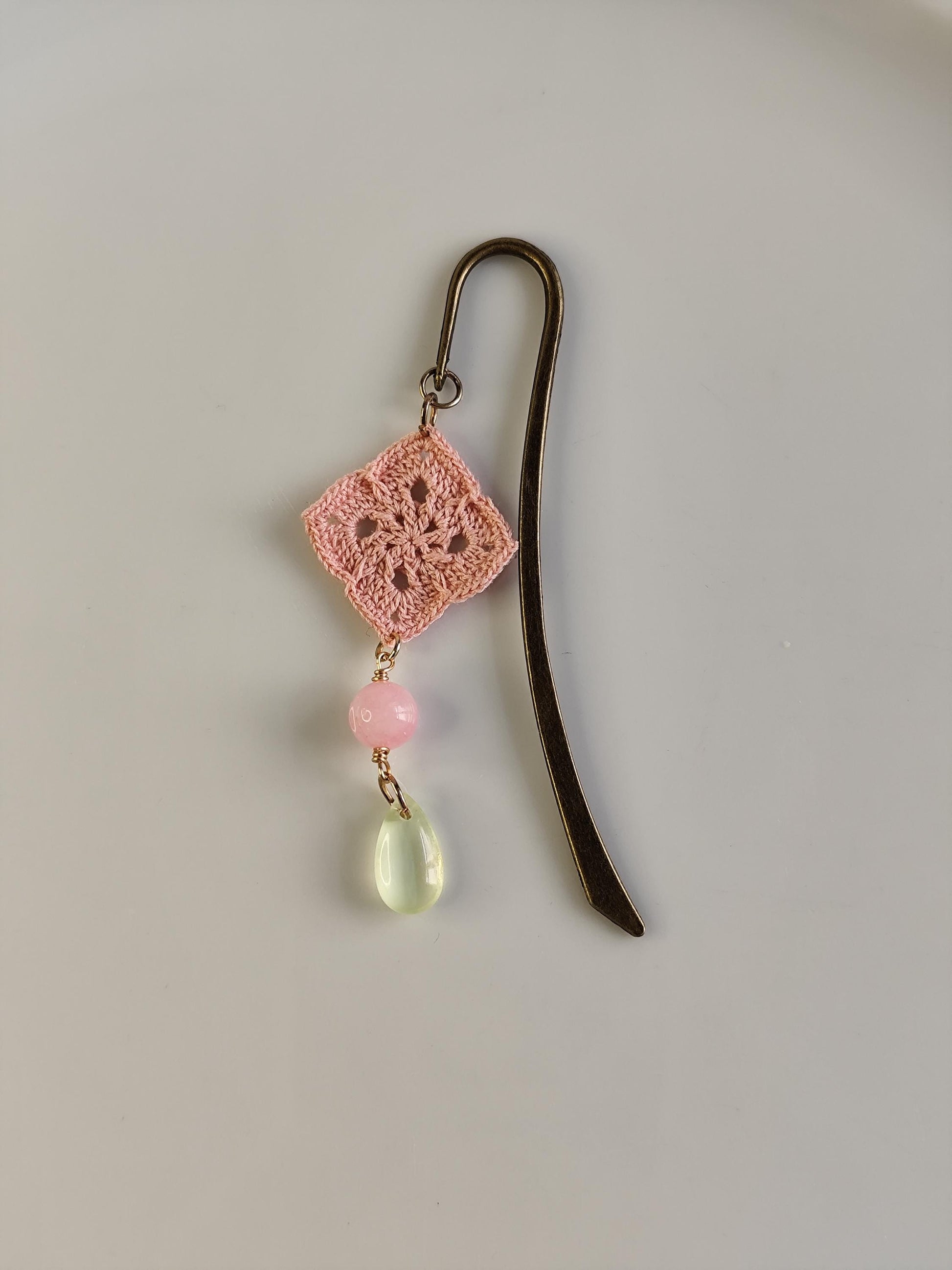 Granny Square Crochet Bookmark | Micro Crochet Book Lover Gift | Handmade Floral Bookmark | Boho Reading Accessory
