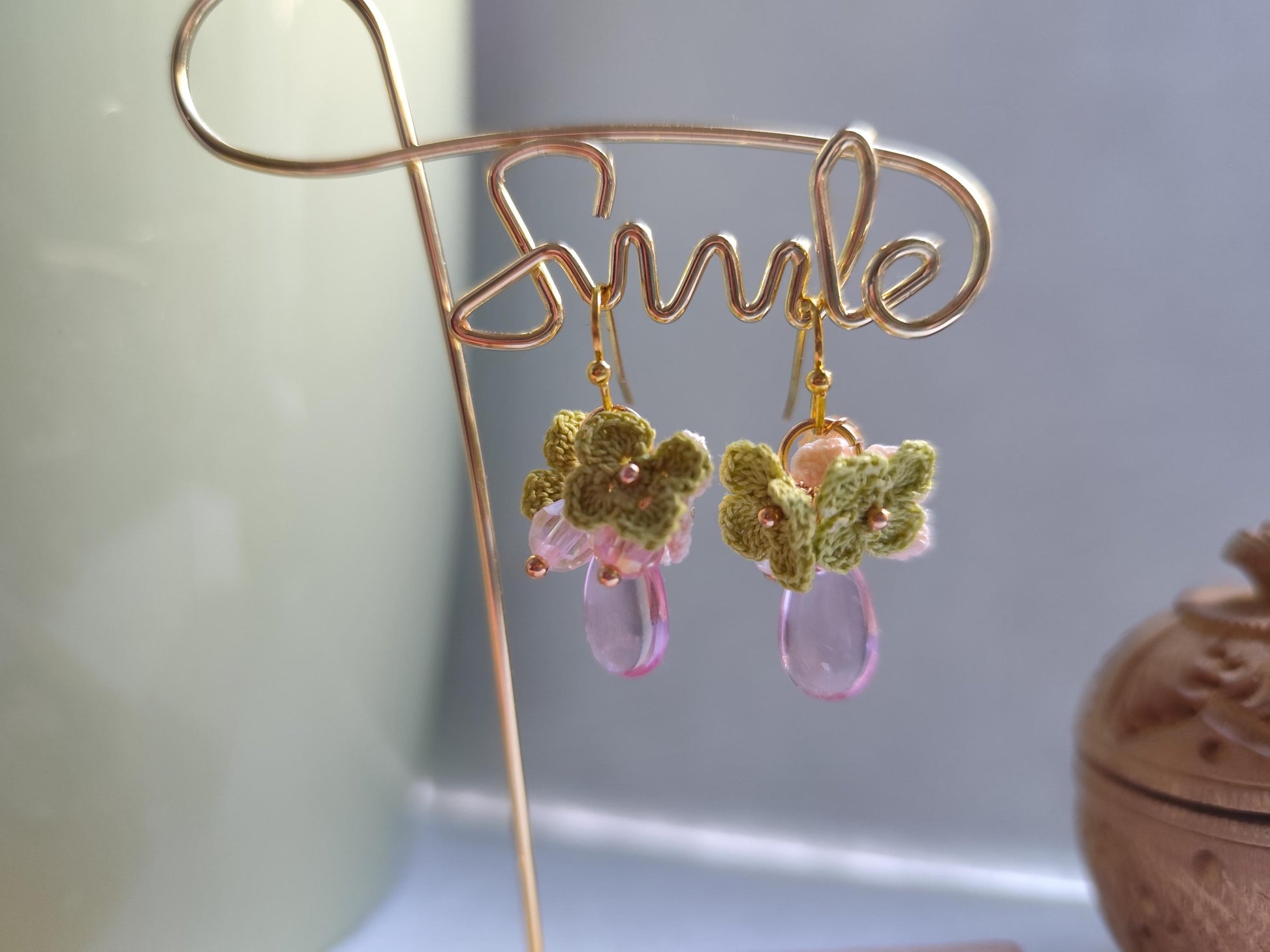 Pastel Micro Crocheted Earrings | Dainty Small Flower Drops
