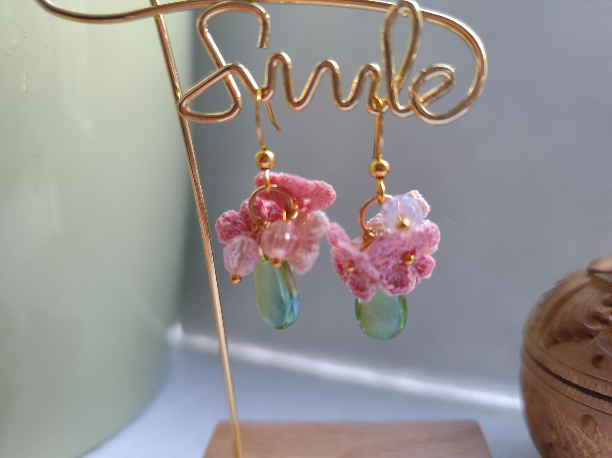 Pastel Micro Crocheted Earrings | Dainty Small Flower Drops