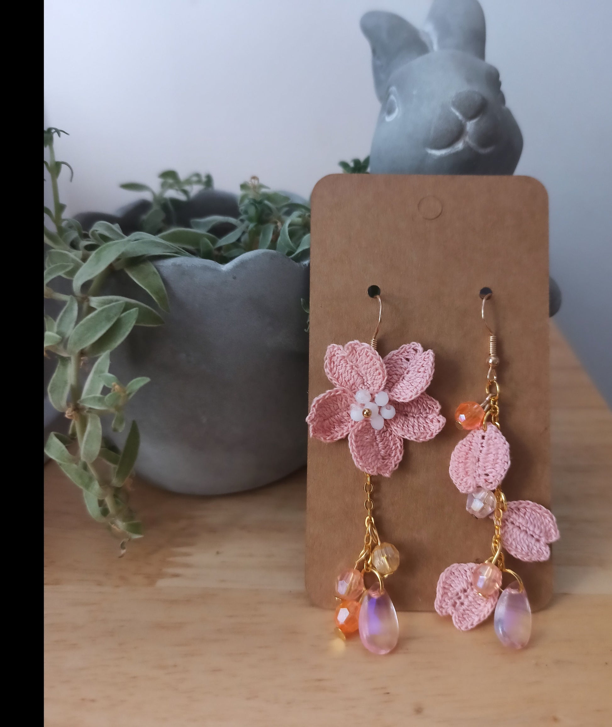 cherry blossom sakura earrings