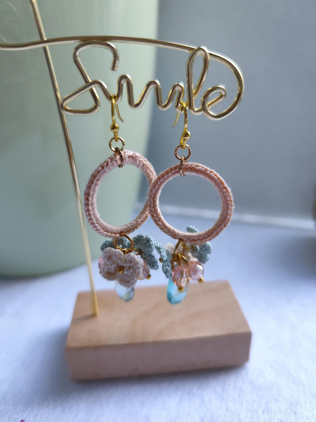 Pastel Micro Crocheted Earrings | Dainty Small Flower Drops