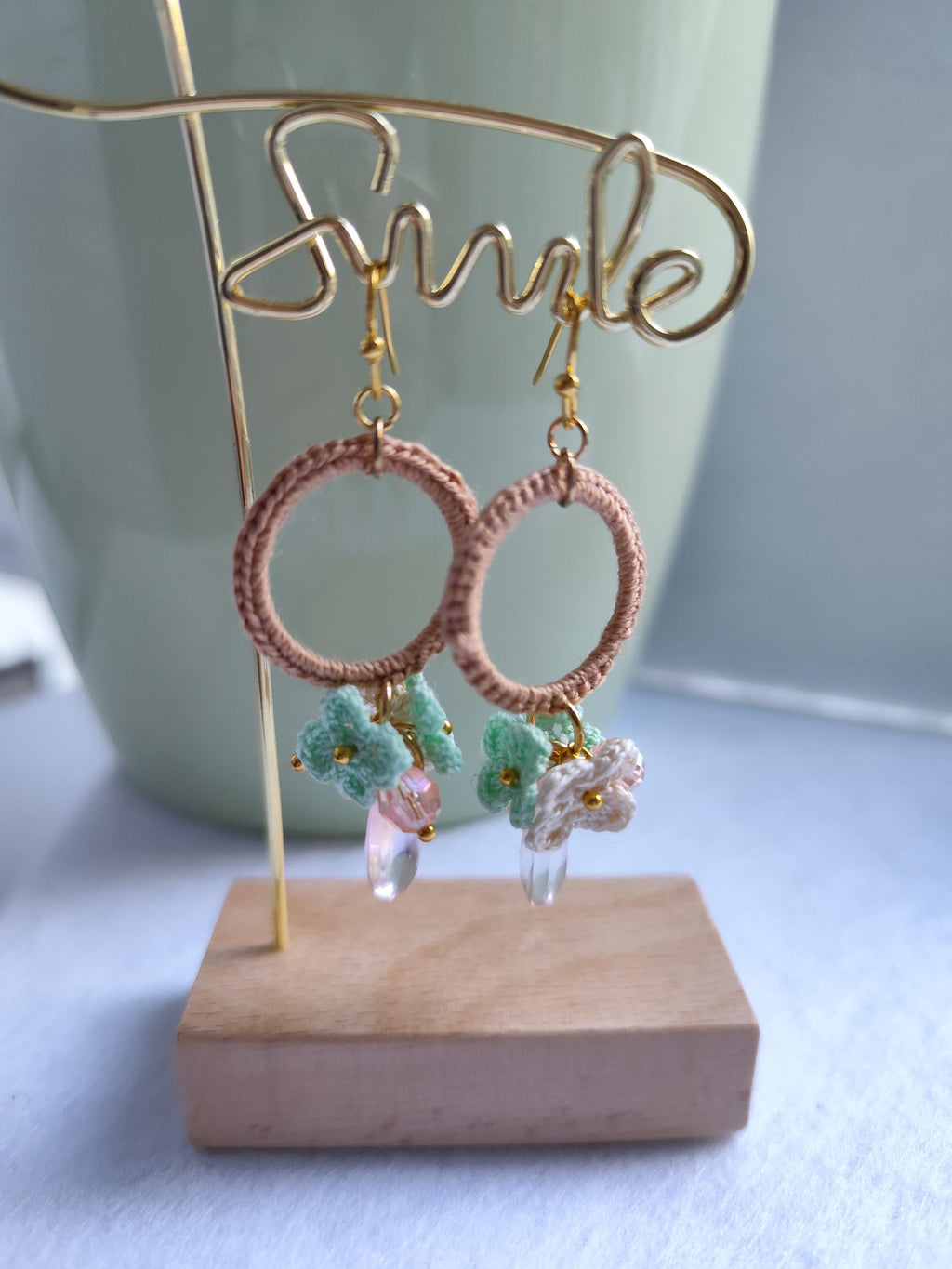 Pastel Micro Crocheted Earrings | Dainty Small Flower Drops