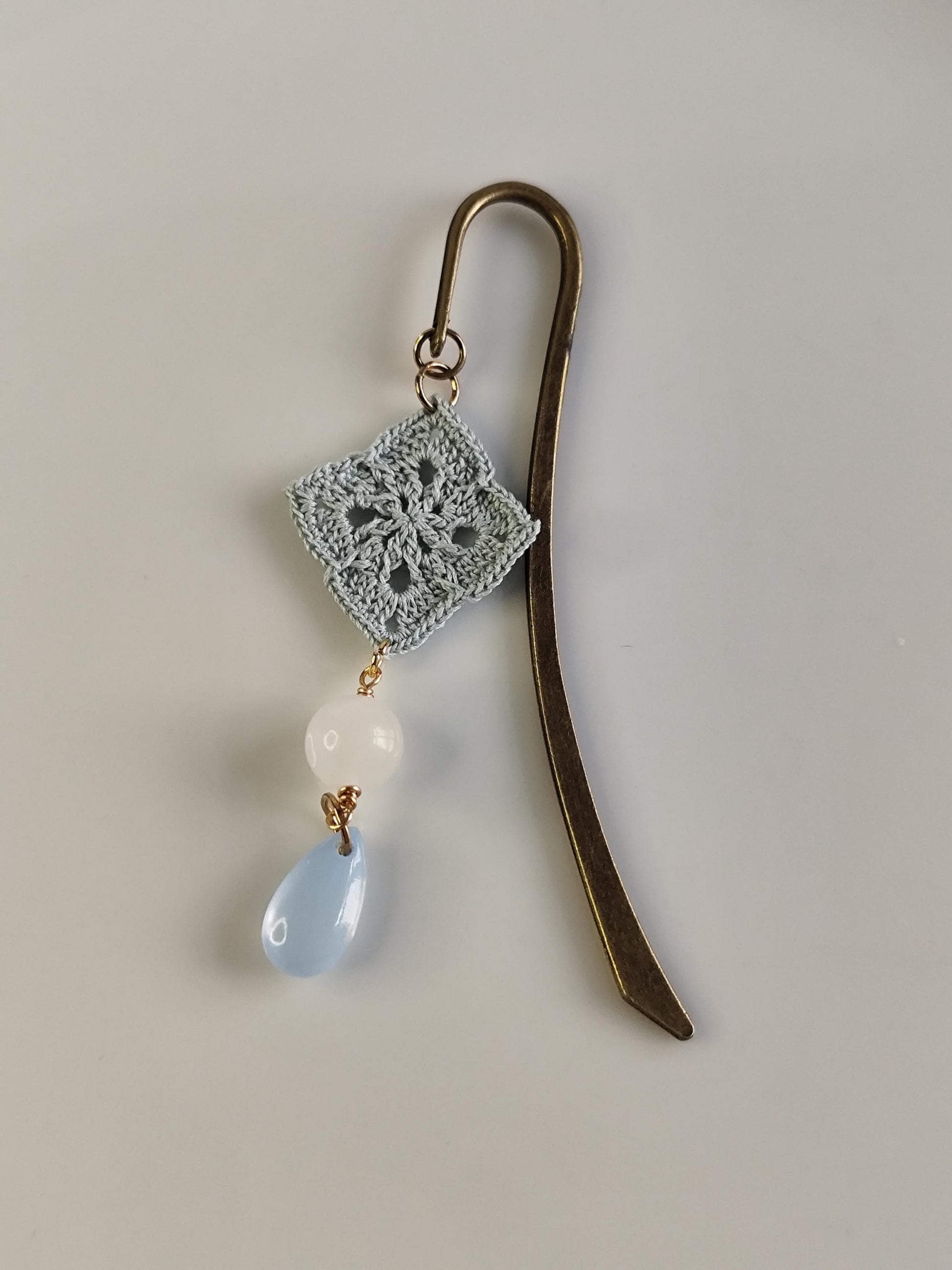 Granny Square Crochet Bookmark | Micro Crochet Book Lover Gift | Handmade Floral Bookmark | Boho Reading Accessory