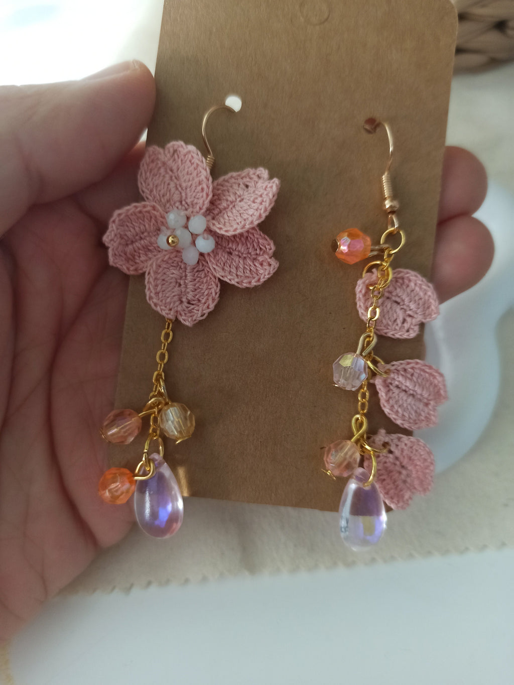 cherry blossom sakura earrings