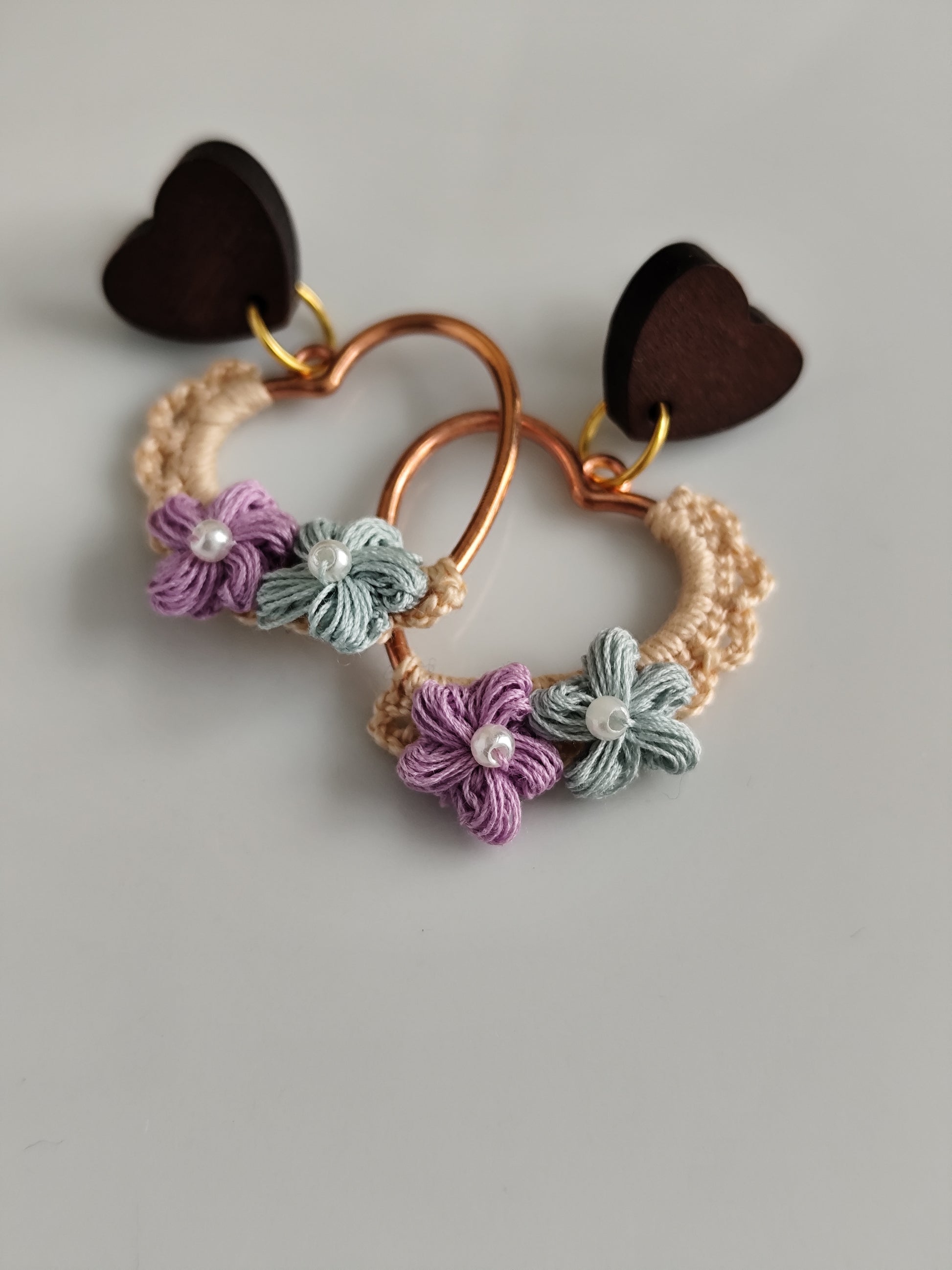 Hearty hoop earrings | boho style