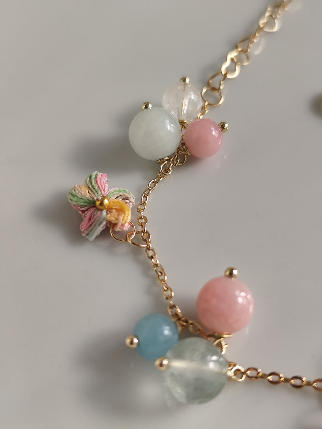 Bubble gemstone bracelet | Handmade natural stone jewelry | Dainty pearl bracelet | Boho gift for her | Gemstone bracelet