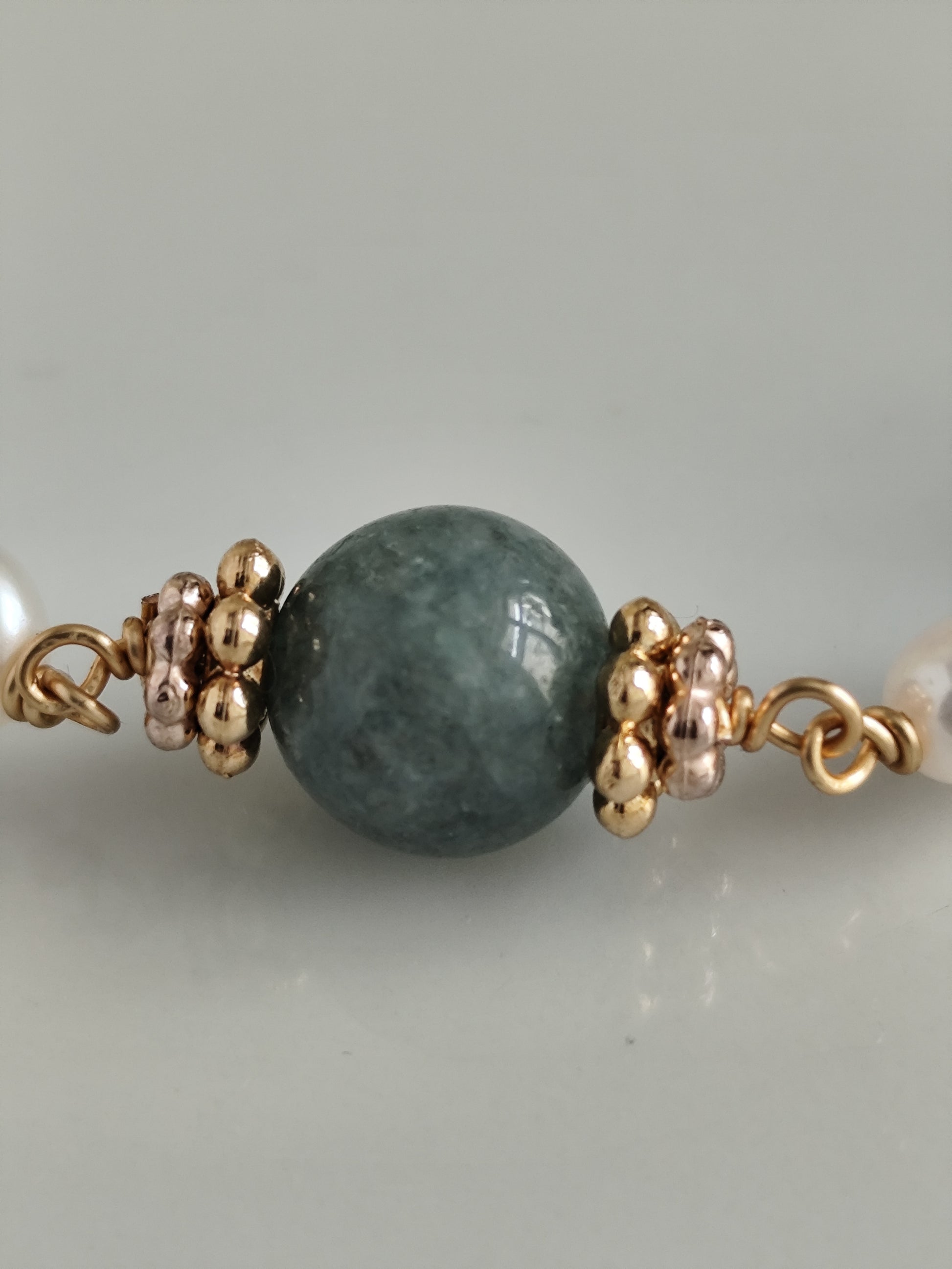 freshwater pearl and gemstone bracelet | summer jewelry| elegant