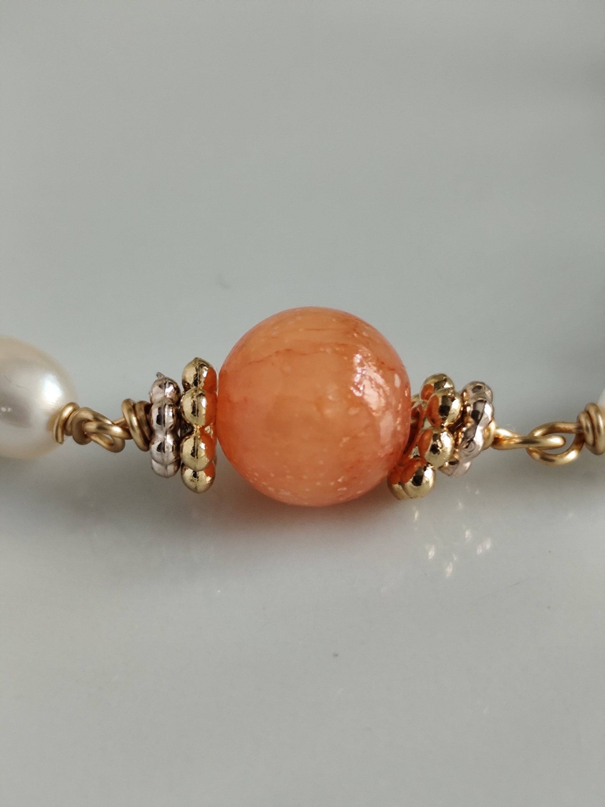 freshwater pearl and gemstone bracelet | summer jewelry| elegant