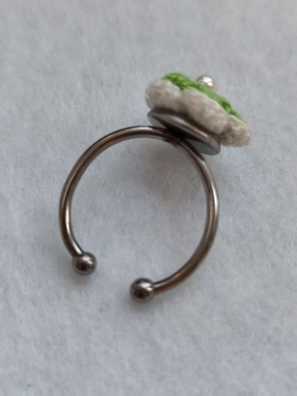 Puff Flowers Rings | Handmade Crochet Floral Jewelry | Made to order – Bild 5